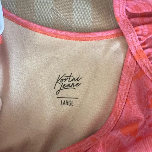 NWT Kortni Jeane Butterfly Motif Swim Top - Picture 3 of 7